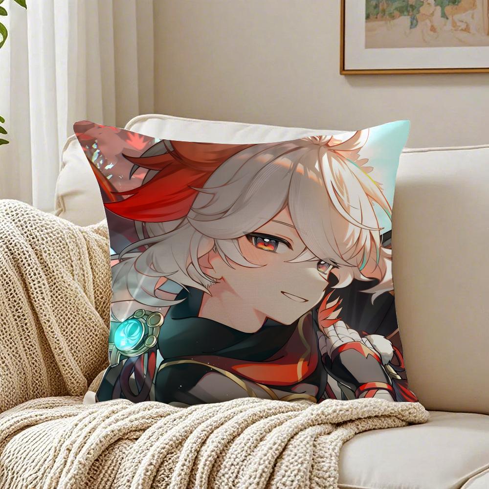 K-Kazuha Cushion Cover Pillowcase Anti-Dustmite Living Room Sofa Decor Cushion Room