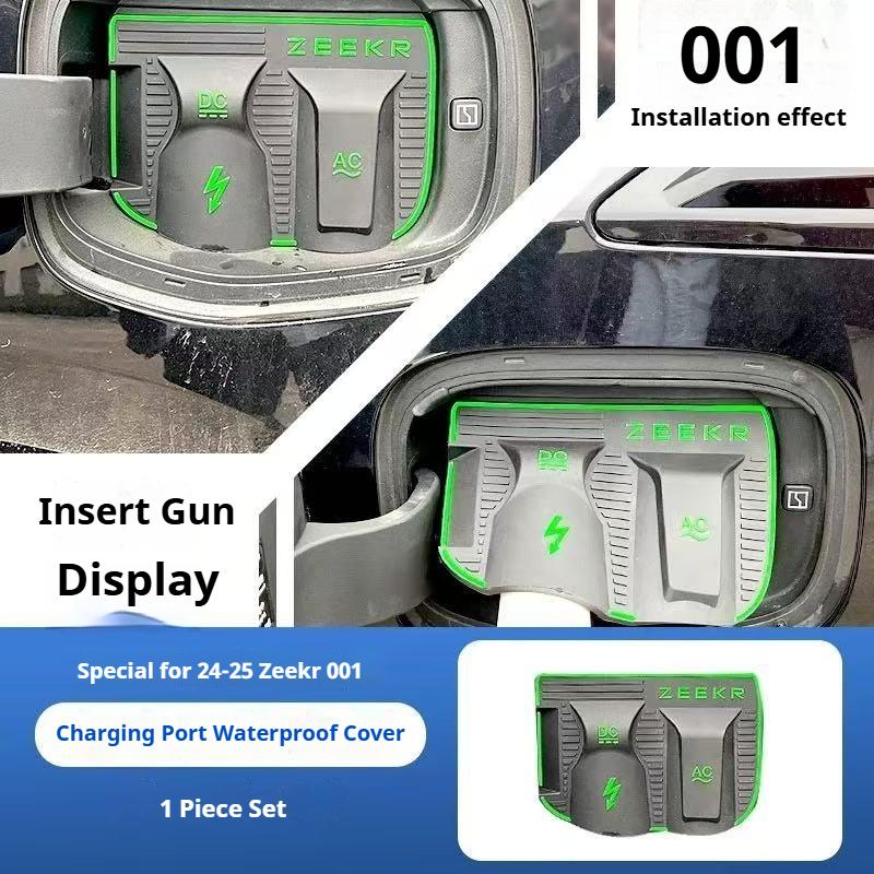 For Zeekr 001 007 7X Special Car Charging Gun Rain Cover New Energy Car Charging Port Waterproof Dust-proof Seal Protector Cover