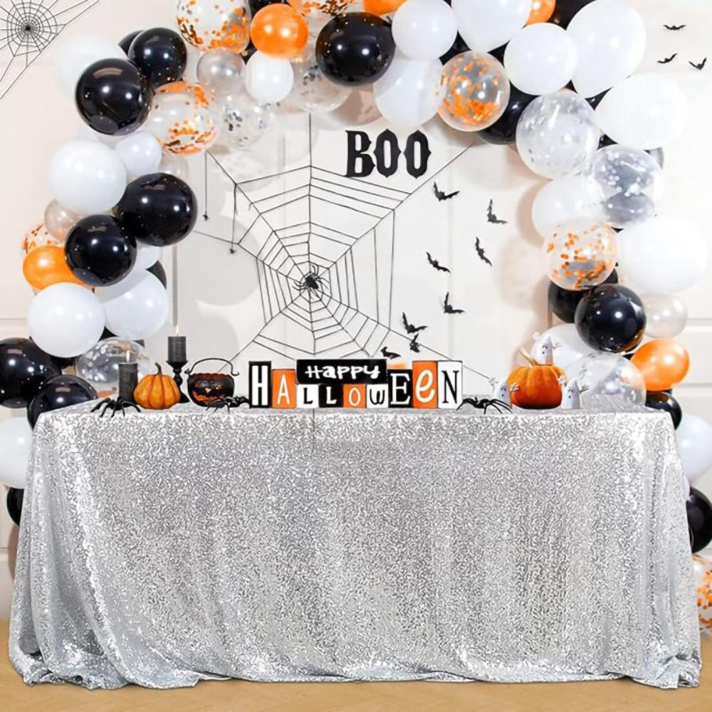 Sparkling Party Sequin Tablecloth Rectangular Table Decoration Creative Table Linen Hotel