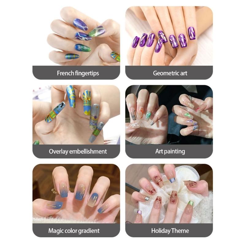 10 Stück Professionelle Feine Pinsel für Nagelmalerei für Experte Nagelkunst und Glatte Anwendung