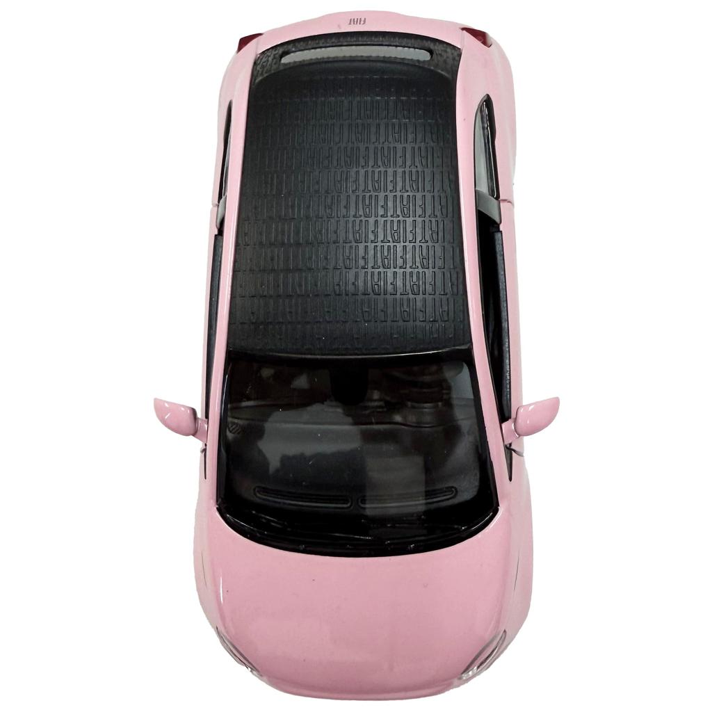 Scale Fiat 500e Kinsmart Diecast Miniature Car In Pastel Pink 1/32
