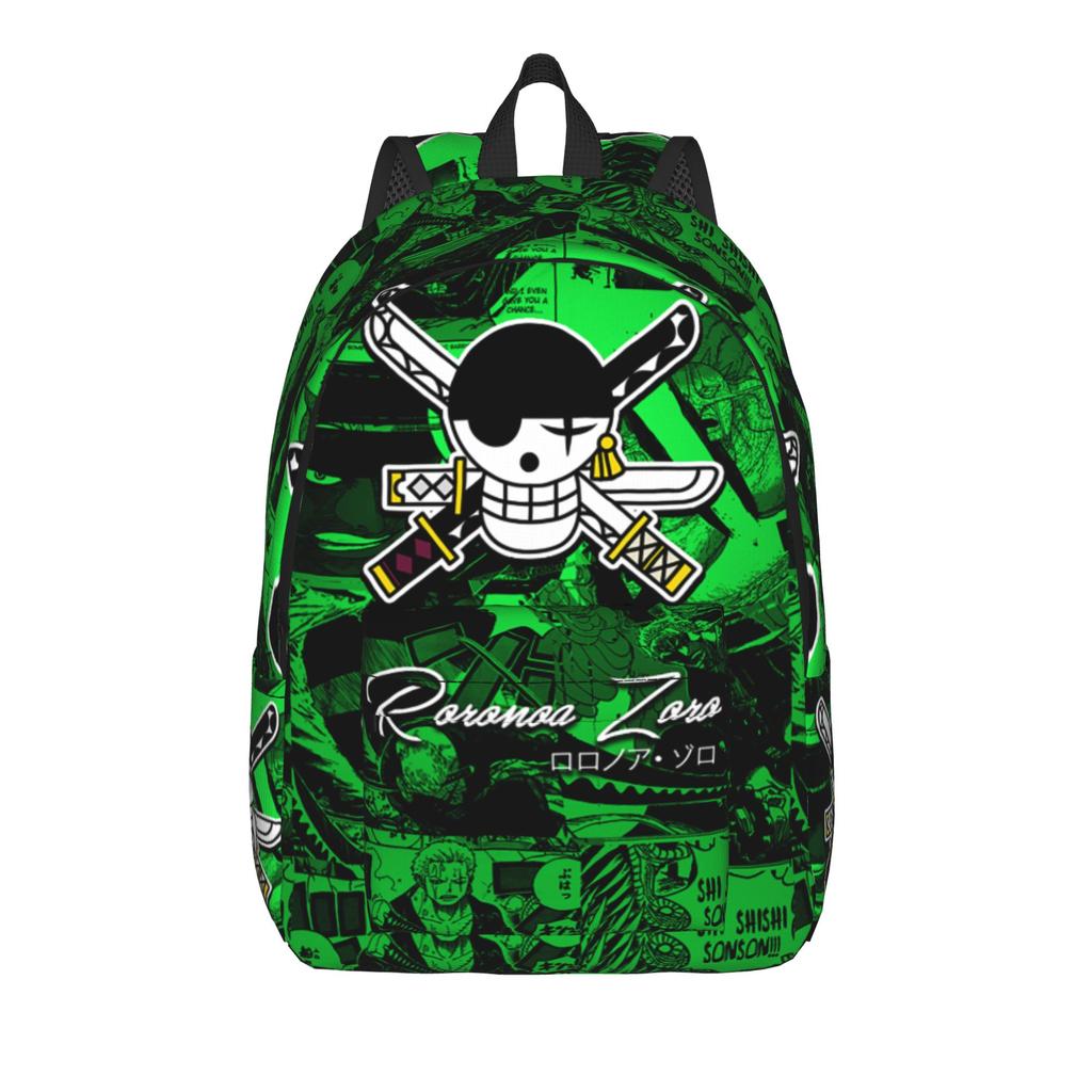 One Piece Monkey D Luffy Skull Backpack for Men Women Fashion High School Work Daypack Anime Laptop Shoulder Bag Outdoor