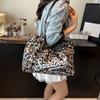 2025 Summer Fashion Leopard Print Women Handbags Female Nylon Casual Trendy Premium Texture Large Capacity Shoulder Bags