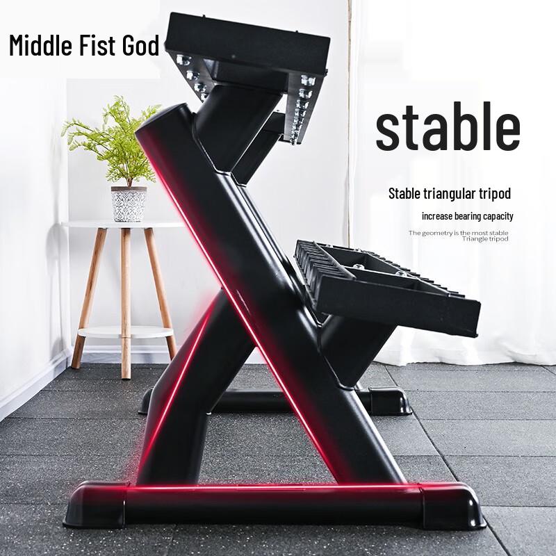Zhong Quanshen Dumbbell Rack with 6-Pair Dumbbell Set