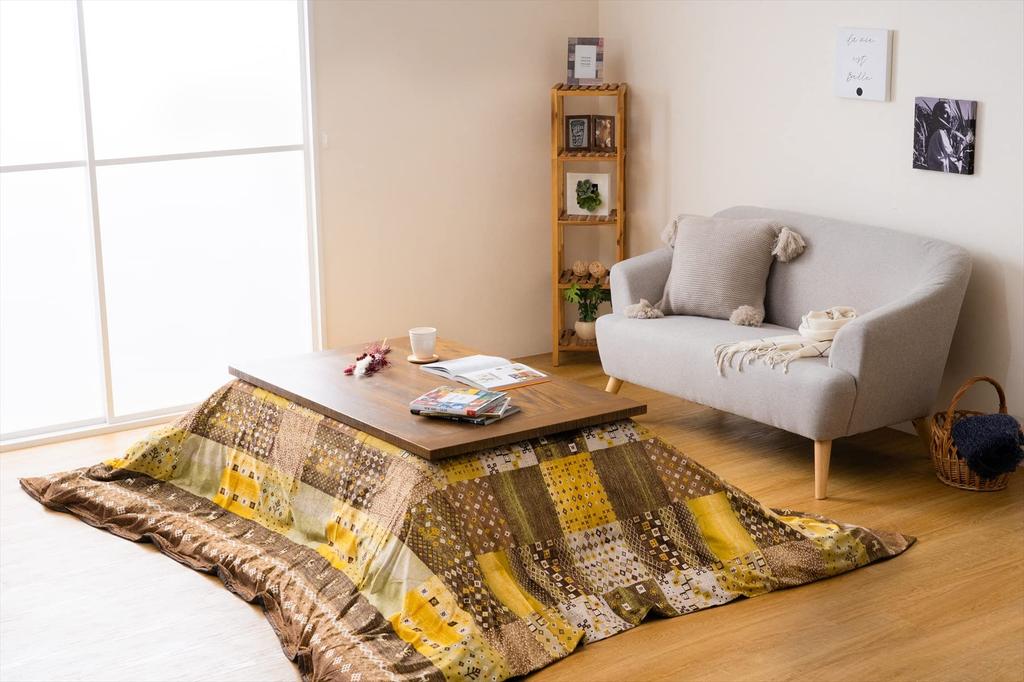 IKEHIKO Memoria Kotatsu Cover, Green, Rectangular, Approx. 215 X 295 Cm, Large, Single Item, Gabbeh, Fits Rectangular Kotatsu Quilts, #1151740121706