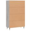 Highboard Grey Sonoma 69.5x31x115 cm Engineered Wood