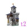 Spot Small Particle Assembly Building Blocks MOC-162144 1381pcs Medieval Castle Fortress Building Educational Toy Building Model