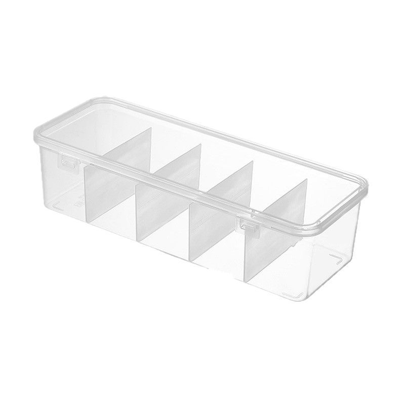 Data Cable Charging Head Flip Cover Storage Box, Transparent Dust-proof Earphone Organizer, Desk Drawer for Organizing Stationery, Jewelry.