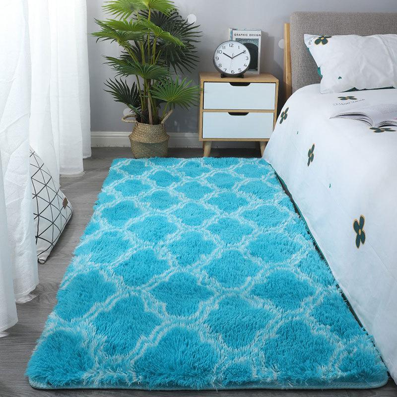 

Ковер из зашифрованного шелка для гостиной, дивана, чайного столика, ковер для спальни, кровать, одеяло, покрытое напольными ковриками-татами 40 * 60Cm