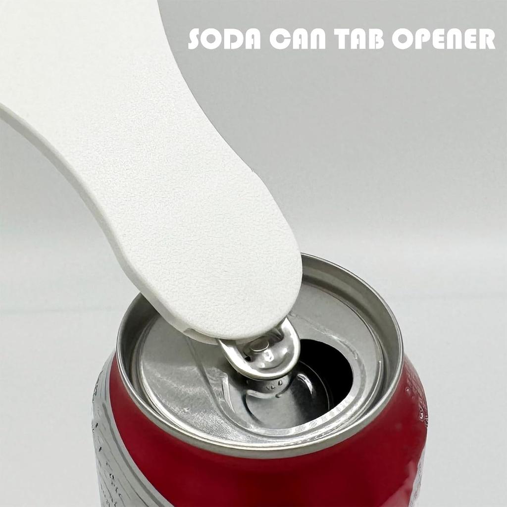 2 in 1 Soda Pop Top Can Opener Manual, 2PCS Easy Can Opener Tool for Long Nails, Seniors with Arthritis and Bartender