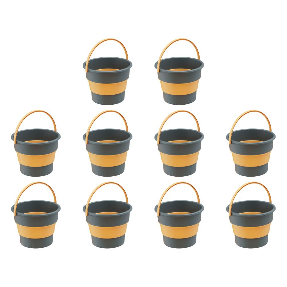 

10L Foldable Bucket Portable Water Storage Bucket for Home Travel (Deep Blue)