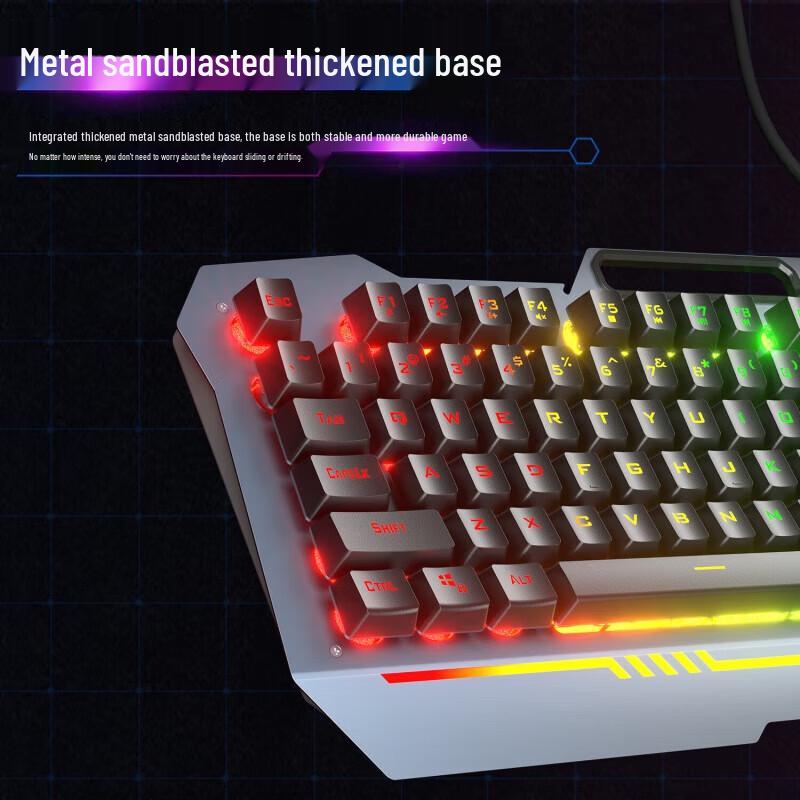 AULA F3010 Mechanical Feel Wired Keyboard and Mouse Combo