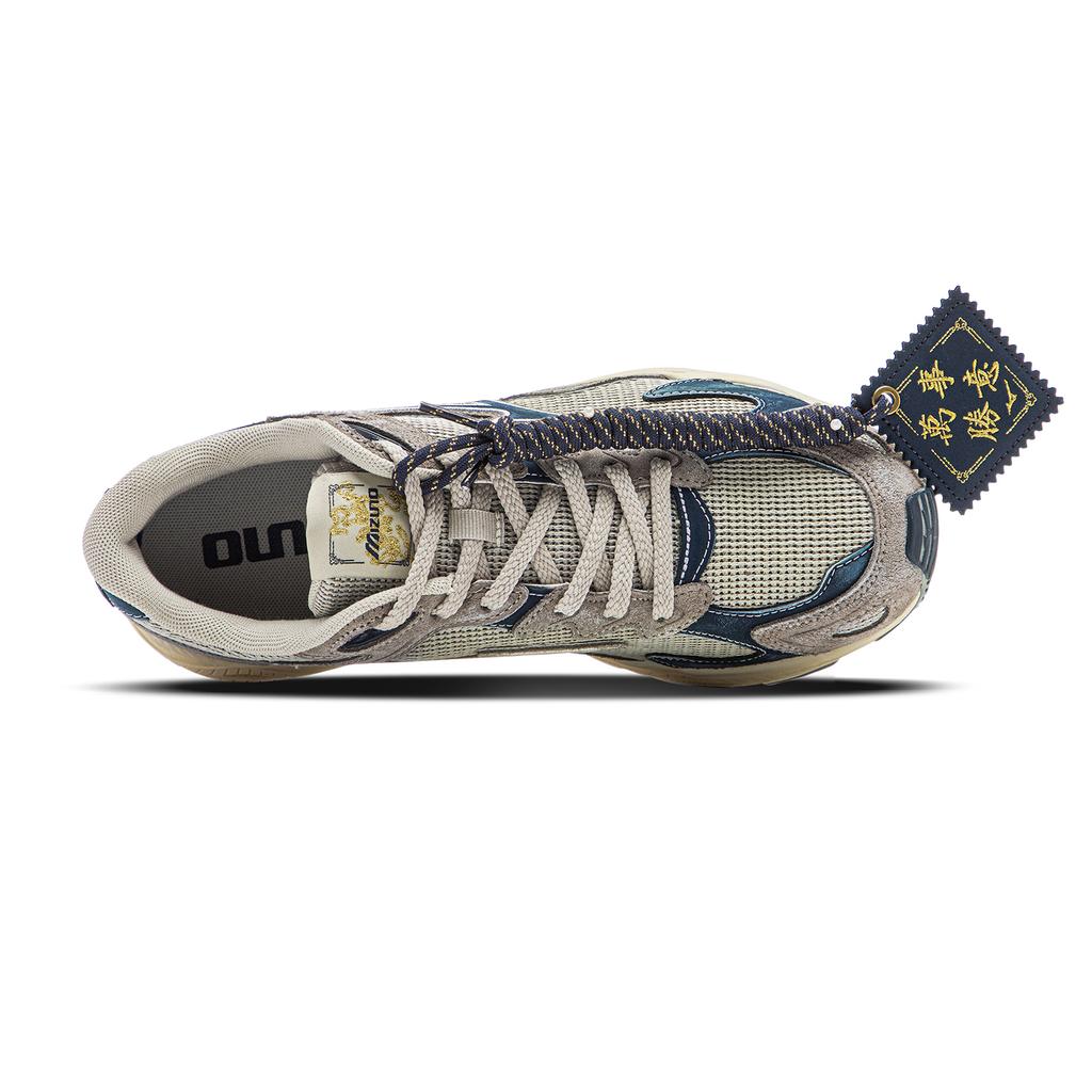 Mizuno Racer S Wear-Resistant Low-Top Running Shoes Unisex Gray Blue CNY Box Distressed Mizuno D1GH223527