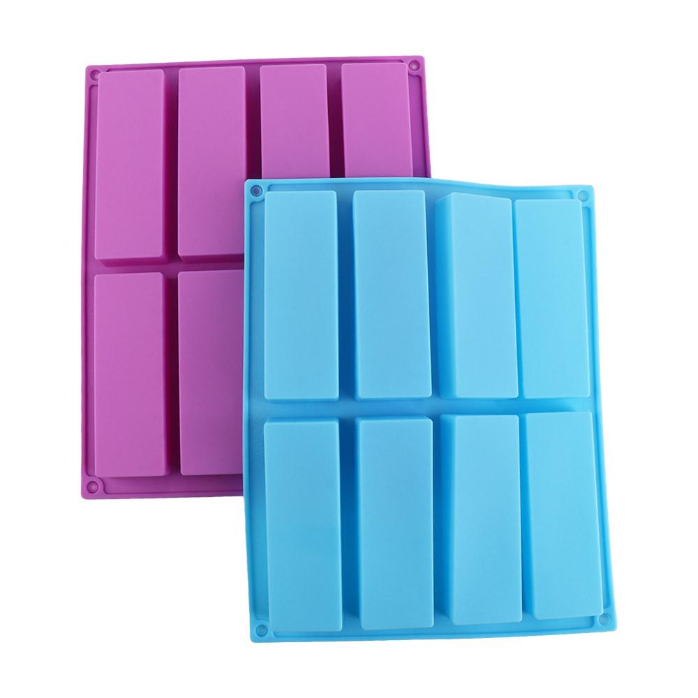 Rectangular Silicone Baking Mold Heat-resistant Energy Bar Maker Durable Loaf Pan  Soap