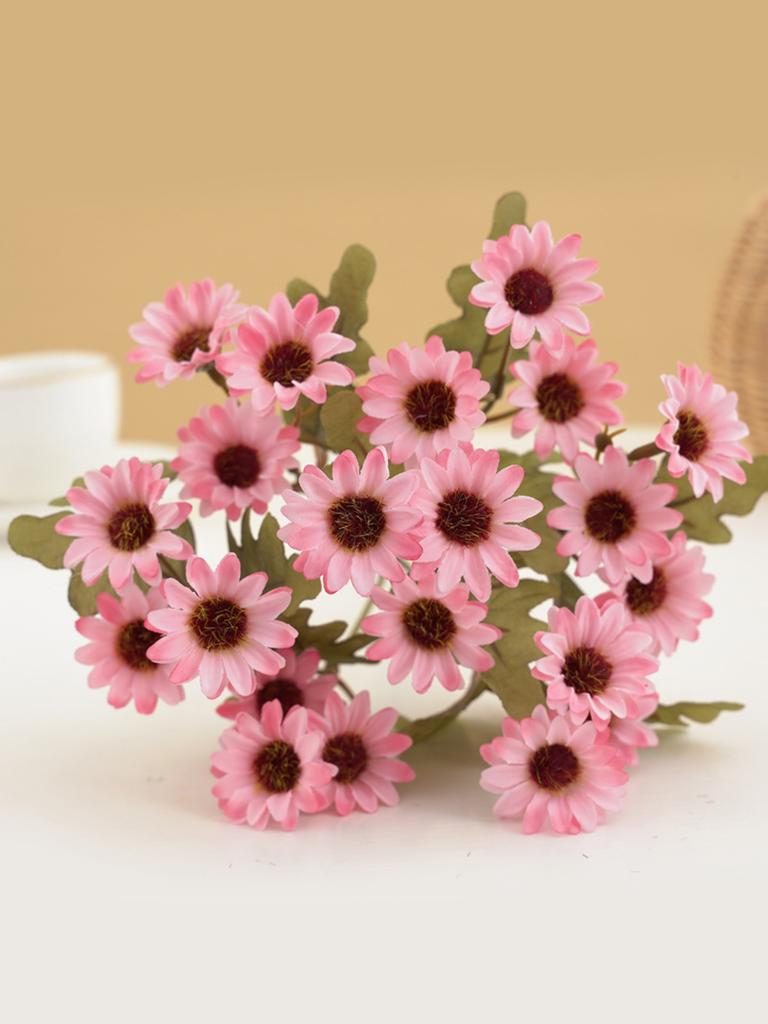 21 Heads Artificial Flower Autumn Silk Daisy Bouquet Decor Vase Home Wedding Decor Household Products Holiday DIY Gift Box Cheap