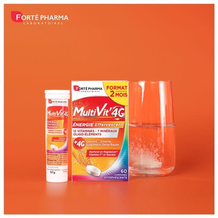 Forté pharma multivit 4 g énergie effervescent 60 comprimés