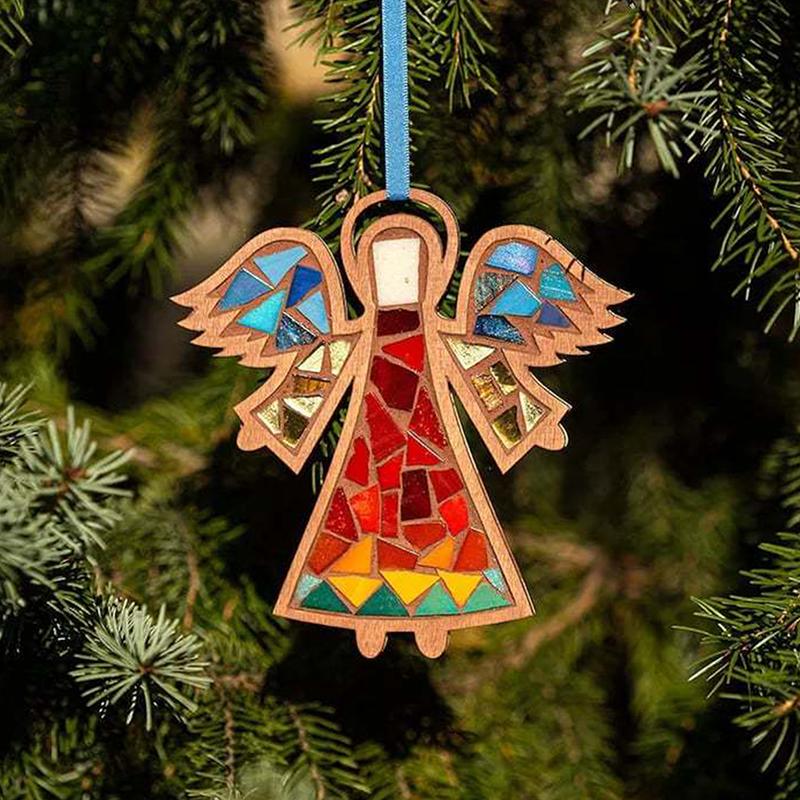 Diy Mosaic Kit,Creativity Diy Mosaic Family Kit,Christmas Feather Home Decor Gifts,Glass Mosaic Arts And Craft Kit For Kids Gift