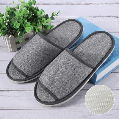 10 Pair Hotel Travel Slippers Cotton Linen Disposable Slippers Sanitary Home Guest Use Men Women Indoor Bedroom House Shoes