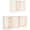 9 Piece Foldable Dog Gate 450 cm Poplar Wood
