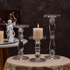 Roman Column Glass Candlestick for Romantic Candlelight Dinners, Valentine's Day, Weddings, and Hotel Table Decorations