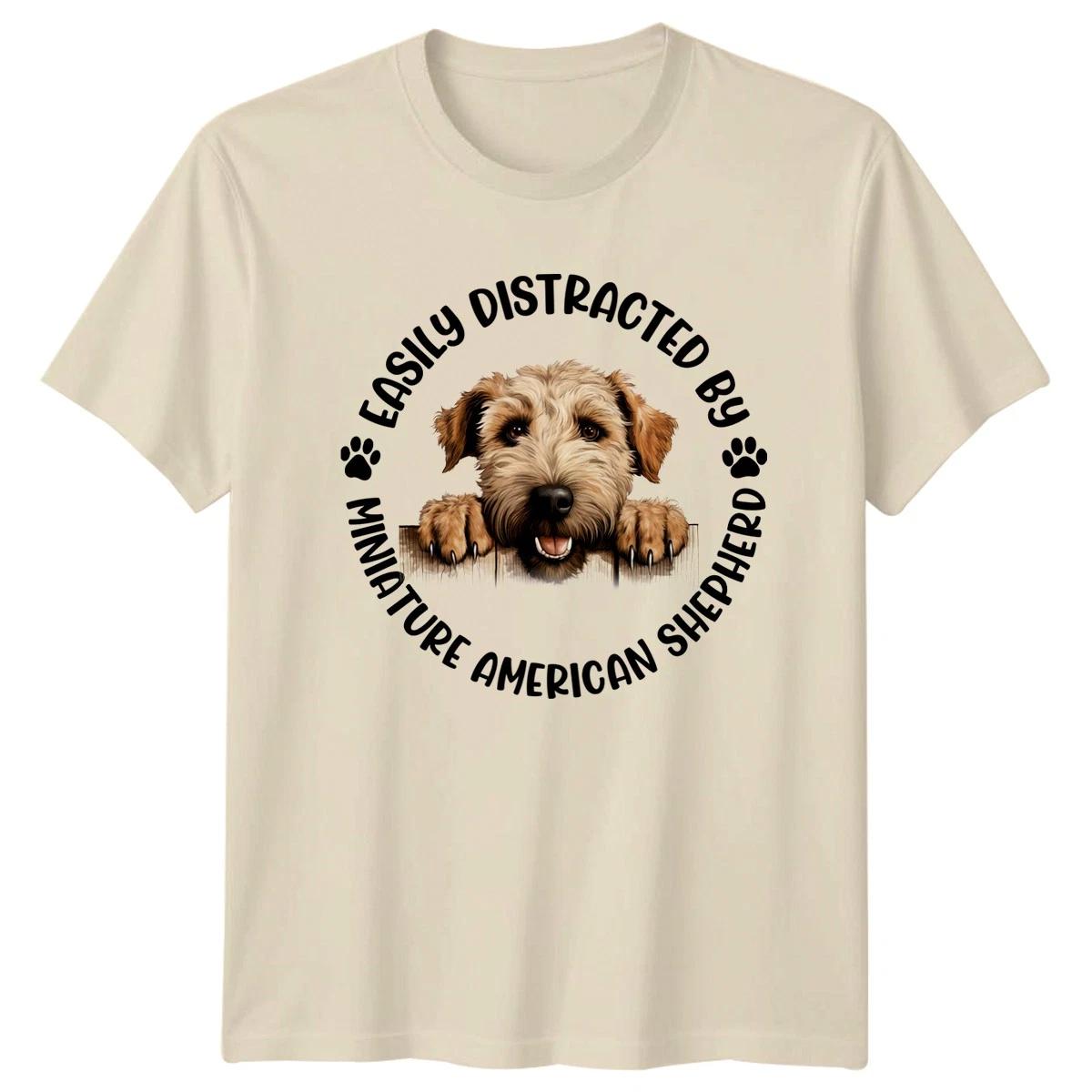 Miniature American Shepherd Easily Distracted Graphic Tee Unisex Top M