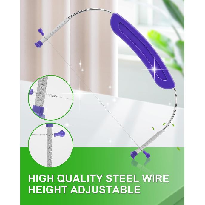 Cake Leveler, Cake Leveler & Slicer, Adjustable Cake Cutter Slicer Leveler, Cake Layer Slicer, Layer Cake Wire Cutter for Wedding Birthday Suitable