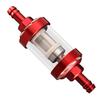 GOOFIT Red CNC Transparent Oil Filter for ATV, Motorcycle, Scooter