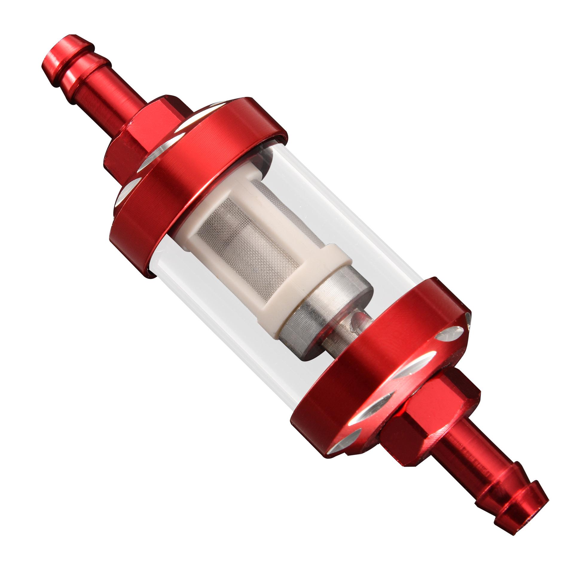 

GOOFIT Red CNC Transparent Oil Filter for ATV, Motorcycle, Scooter GOOFIT