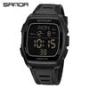 SANDA Fashion Men's Electronic Watch Multifunction Alarm Clock Luminous Waterproof Shockproof Sports Casual Watches for Man