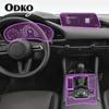 For Mazda 3 Axela 2018- Car Interior Film Dashboard piano board Shift center console Anti-scratch transparent TPU PPF Film