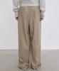 Nigaennikol Minimal Classic Loose Fit Slacks_Beige
