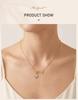 Safety Pin Necklace Pave CZ Star Moon Sun Charms Pendant Jewelry for Women