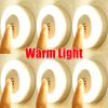 1/6pcs LED Touch Sensor Night Lights Kitchen Cabinet Magnetic Base Wall Lamps 3 Modes USB Rechargeable Dimming Night Lights