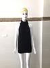 Japanese Anime Halter Sweater Dress Swimsuit Costume Fashion Backless Sleeveless Turtleneck Pullover Knit Sweater Cosplay Dress