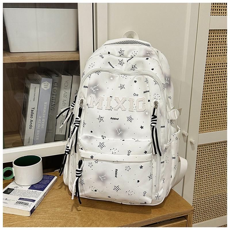 School Bag Women's New Japanese Ins High Value, Fresh and Sweet Star Make-up Bag, Light and Large-capacity Backpack