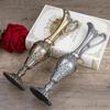 Creative Small Zinc Alloy Flower Vase for Tabletop Decoration Home Living Room Office Window Centerpiece Or Wedding Party