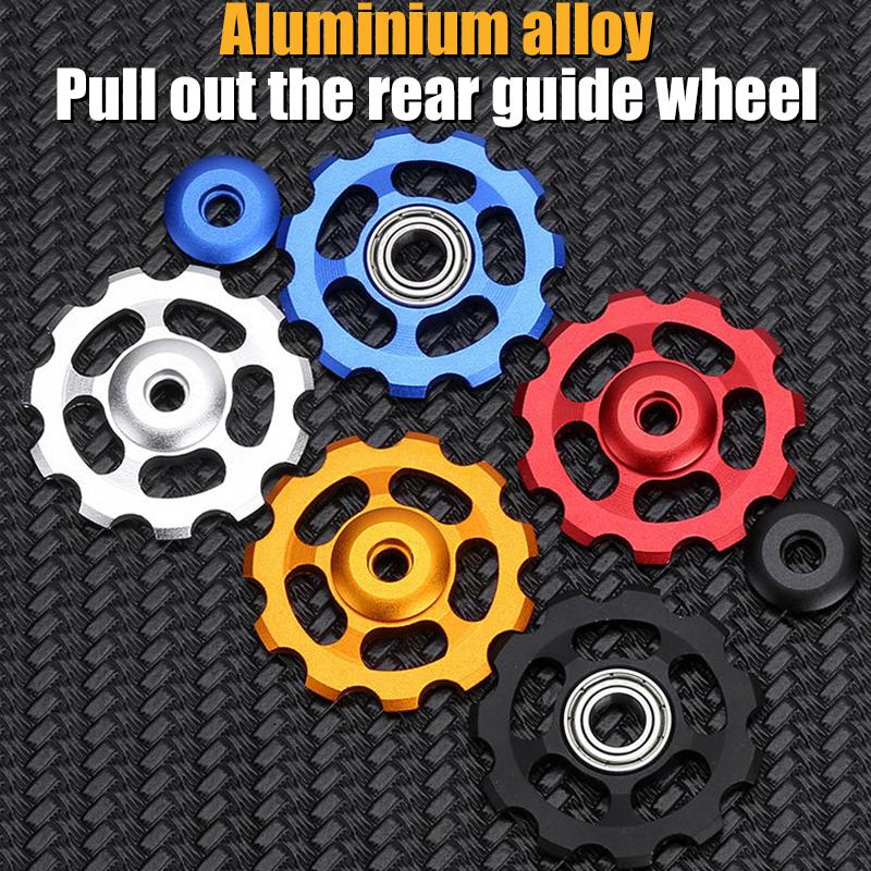 11T Bicycle Rear Derailleur Wheel Ceramic Bearing Pulley Al7075 Road Bike Guide Roller Idler