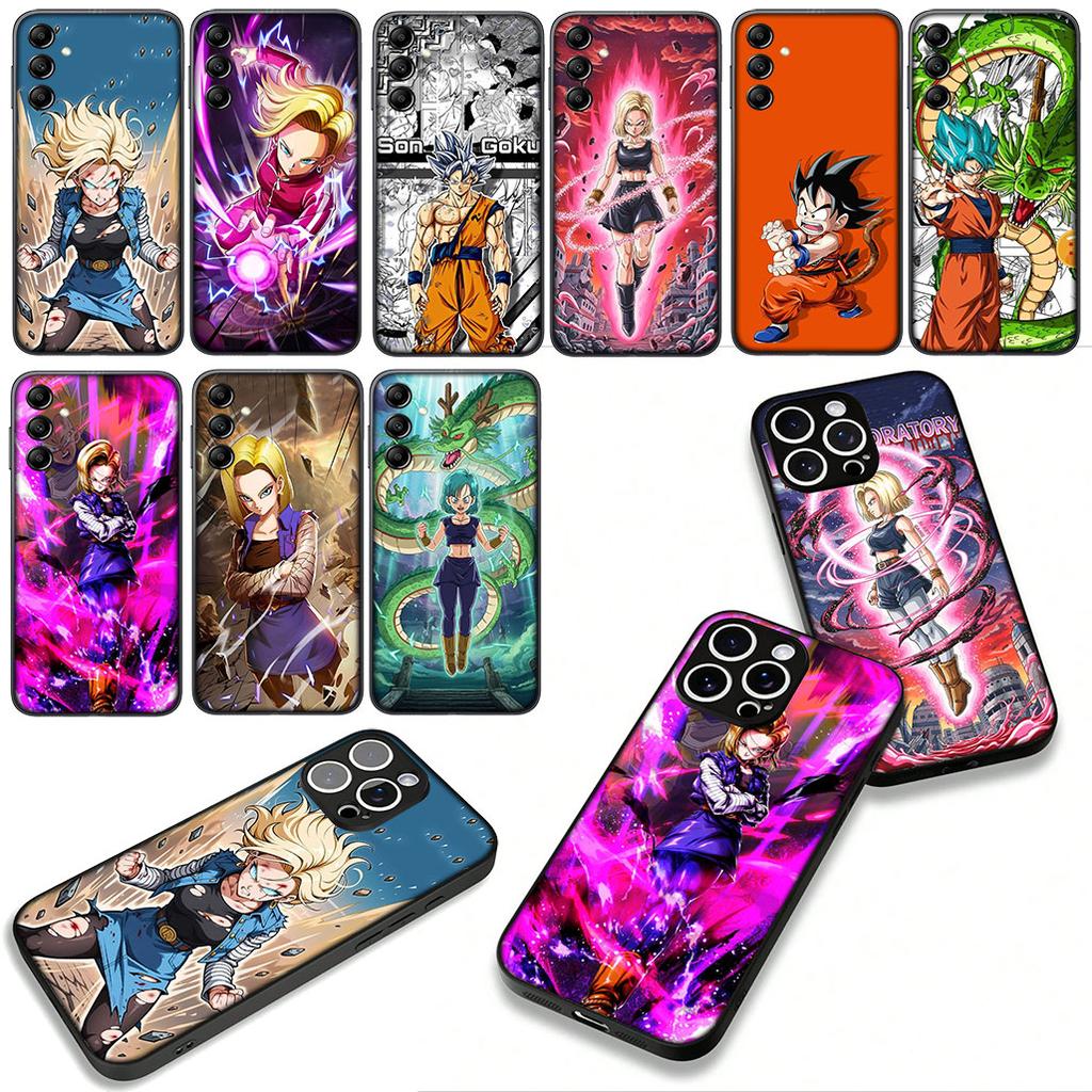 Cover Android 18 Dragon Gokus Ball for Samsung Galaxy A36 A17 A26 A07 A35 A54 A53 A13 A33 A34 S8 S9 S20 S21 FE S10 Plus Case