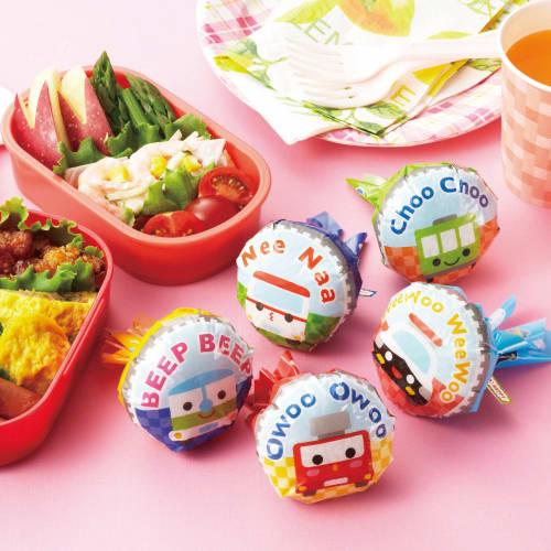 Torune Made In Japan Onigiri Wrap Film Sheets, Character Bento, Decorative Bento, Transformable Vehicle Design, 15 Sheets, P-3253