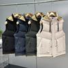 Plus Size L-5XL Fashion Winter Men's Sleeveless Jackets Hooded Thick Outerwears Man Warm Vest