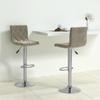 Vidaxl Bar Stools, 2 Pcs, Light Gray, Upholstered In Velvet
