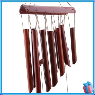 Discount Wooden Wind Bells Creative Living Room Large Bamboo Wind Chimes Ornaments Girls Bedroom Pendant Craft Gift Home Decor