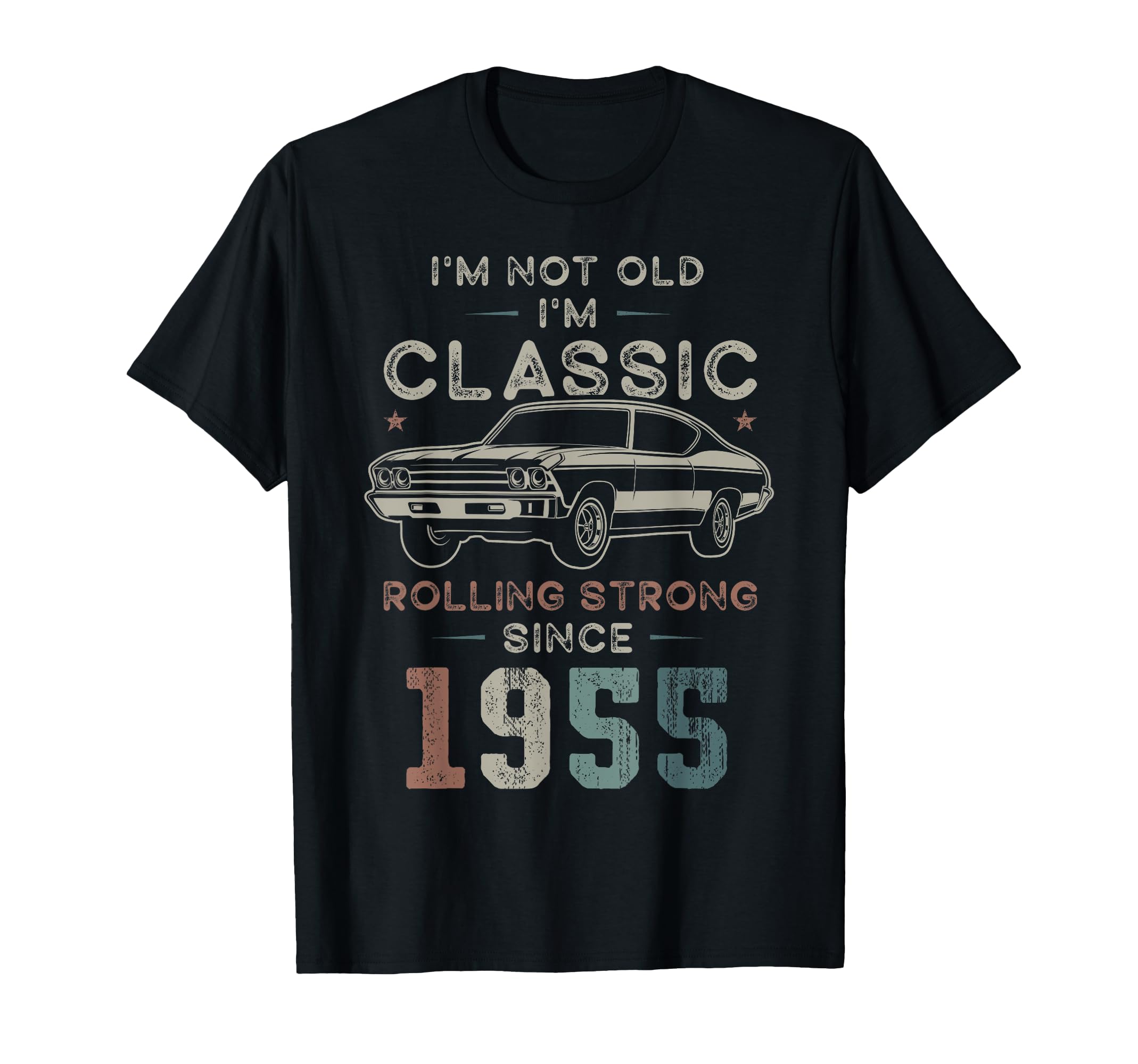 

Born in 1955, 70th Birthday Classic Car T-Shirt