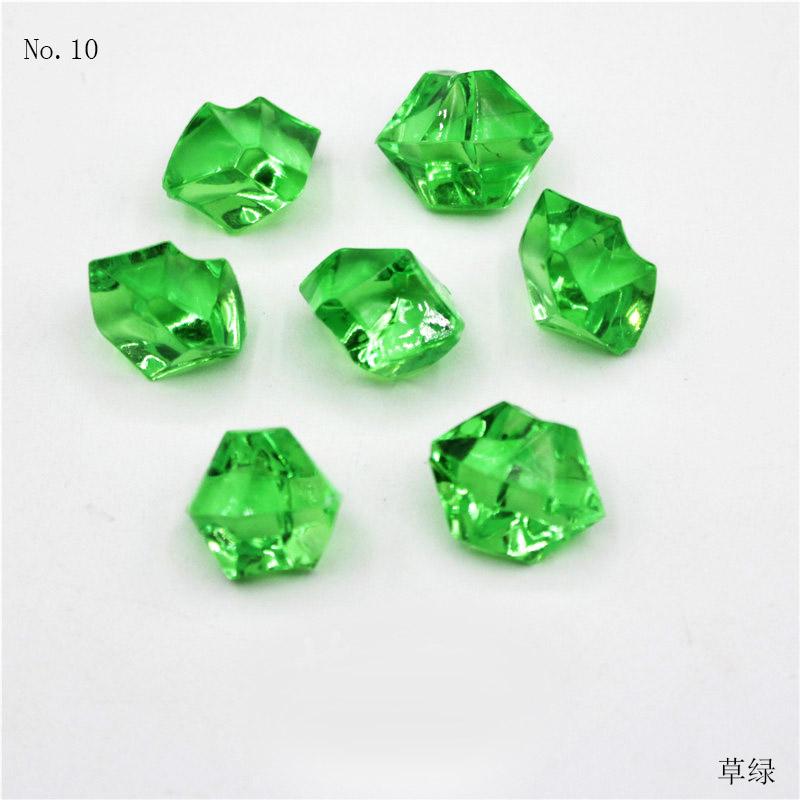 DIY 100PCS Plastic Gems Ice Grains Colorful Stones Jewels Acrylic Jewels Ice Counter Crystal Diamonds Crafts Beads Toy Children