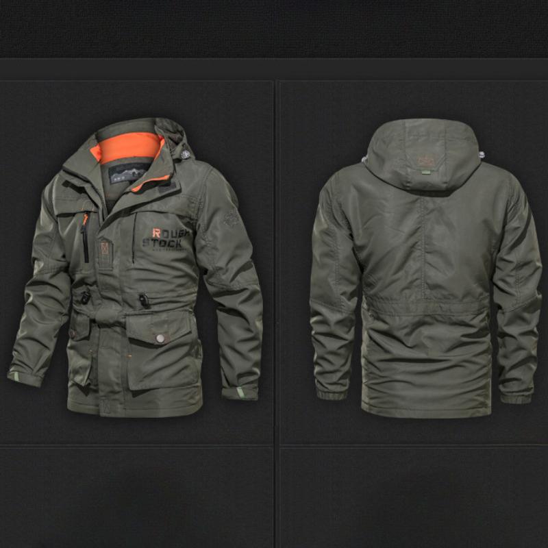Jacke Herren mittellang lässig Outdoor winddicht große Größe Jacke Herrenjacke