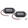 6 LED Car License Number Plate Light 12V 24V For SUV Truck Trailer Van White Side Lamp Bulbs Car Products License Plate Lights