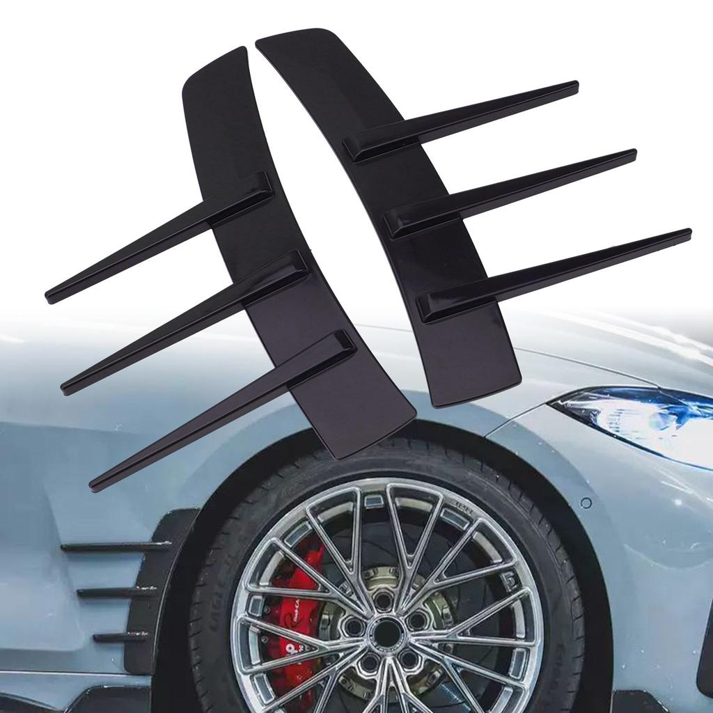 Auto Spatbord Zijventilatie ABS Spoiler Spatbord Decoratieve Stickers Luchtstroom Inlaat Gat Grille Exterieur Accessoires