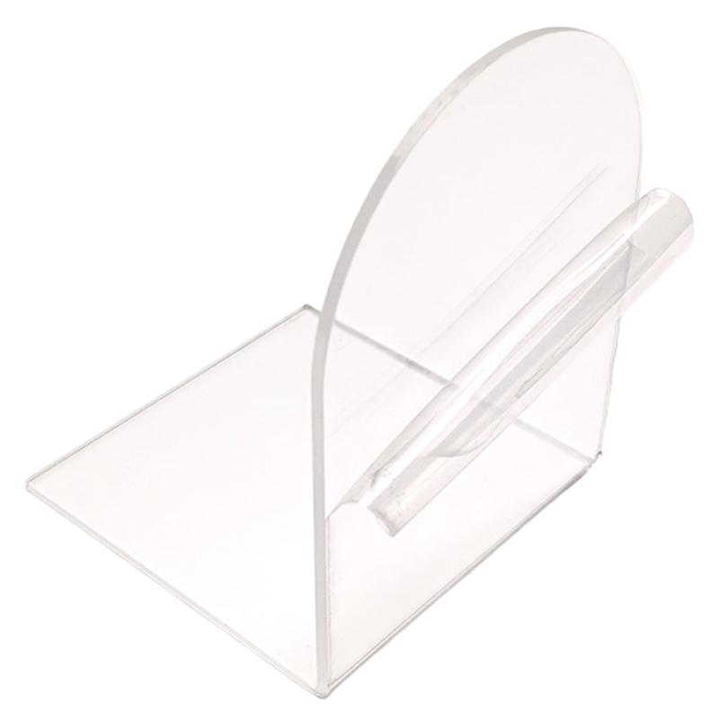 Acrylic Books Stand, Elegant Design Bookends Bookshelfs Books Holders Table Picture Album Holders for Displaying Books