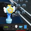 Sunflower Car Bubble Machine Rechargeable Automatic Bubble Blower Remote-controlled Bubble Maker with LED Lights for Weddings Parties