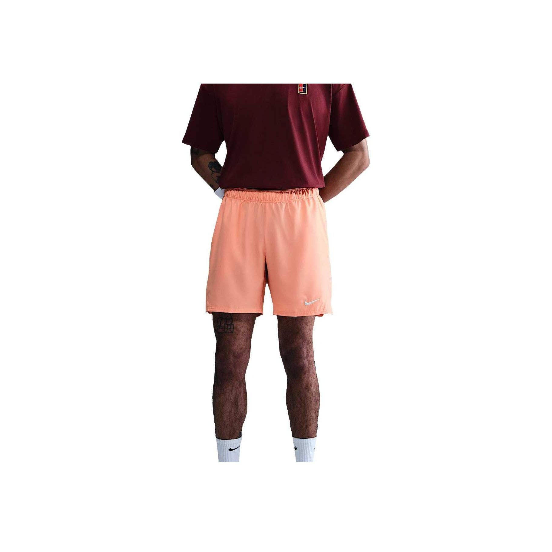 

Nike Court Victory Dri-FIT 7 Comfortable Soft Fashion Versatile Casual Shorts Men shorts Light-Orange FD5380-844 XL